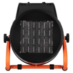 2E Industrial fan heater electric, Ceramic, 3kW, 30m sq, 280m cubic/h, ceramic heating element (PTC), black