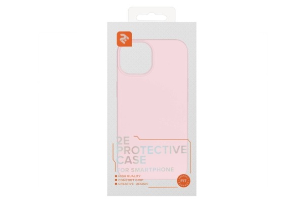 Чехол 2Е Basic для iPhone 14, Liquid Silicone, розовый