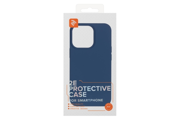 Чохол 2Е Basic для iPhone 14 Pro , Liquid Silicone, синій світлий