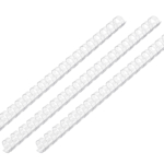 Plastic combs for the binder 8mm clear 100pcs