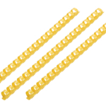 Plastic combs for the binder 12mm yellow 100pcs