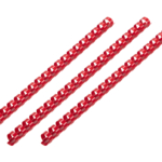 Plastic combs for the binder 14mm red 100pcs