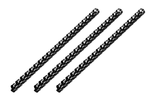 Plastic combs for the binder 14mm black 100pcs