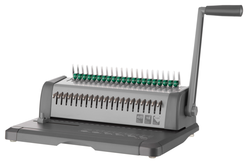 Plastic combs for the binder 16mm green 100pcs