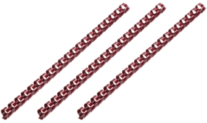 Plastic combs for the binder 19mm maroon 100pcs
