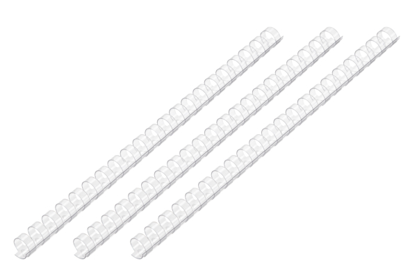 Plastic combs for the binder 38mm clear 50pcs