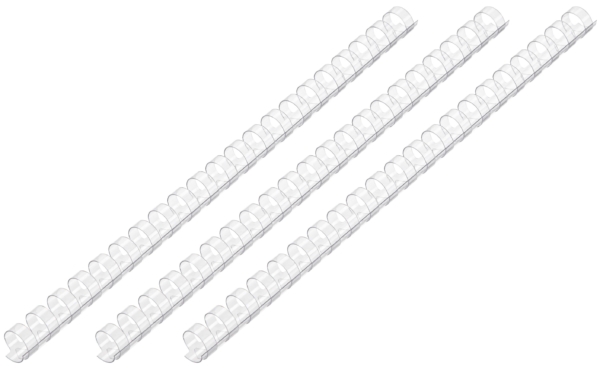 Plastic combs for the binder 38mm clear 50pcs