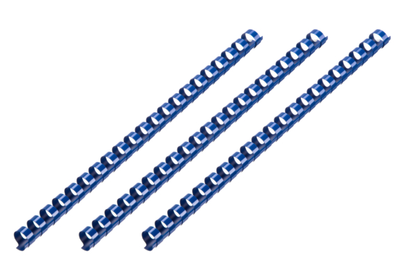 Plastic combs for the binder 38mm cyan 50pcs