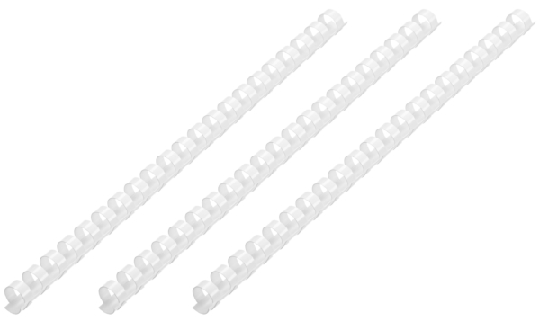 Plastic combs for the binder 45mm white 50pcs