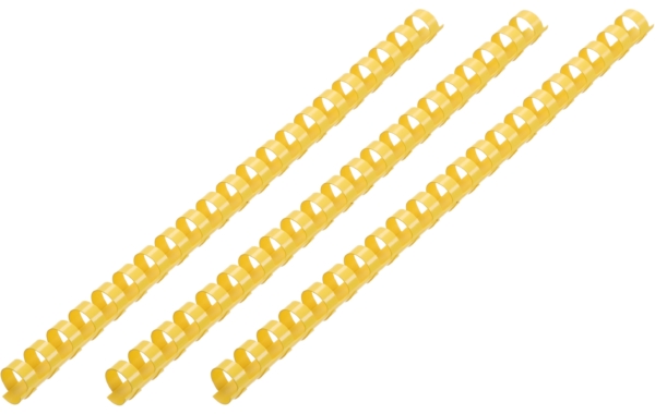 Plastic combs for the binder 45mm yellow 50pcs