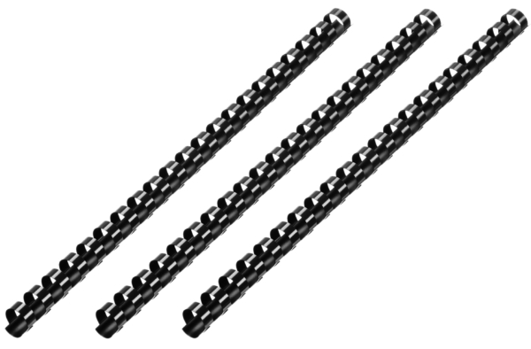 Plastic combs for the binder 45mm black 50pcs