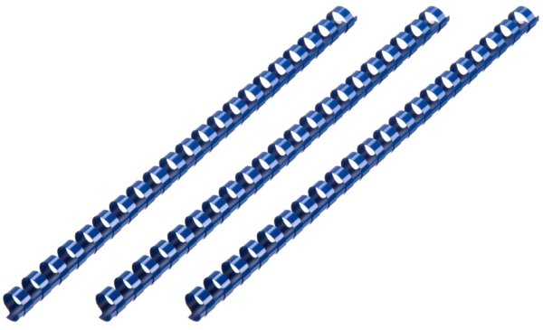 Plastic combs for the binder 51mm cyan 50pcs
