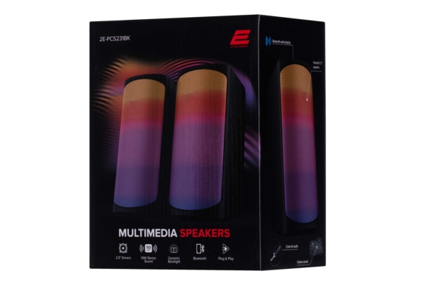 Акустическая система 2E PCS231 RGB Matrix, 2.0, USB, Black