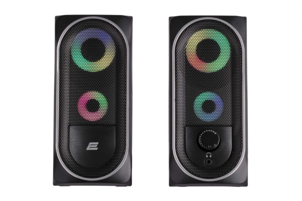 Акустическая система 2E PCS234 RGB, 2.0, USB, Black