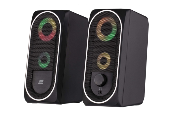 Акустическая система 2E PCS234 RGB, 2.0, USB, Black