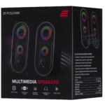 Акустическая система 2E PCS234 RGB, 2.0, USB, Black