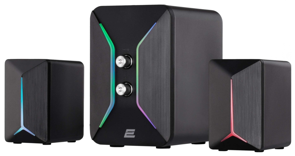 Акустическая система 2E PCS301 RGB, 2.1, USB, Black