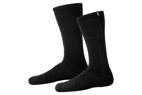 2E Tactical Heated Socks Race Black with Remote Control, Size S
