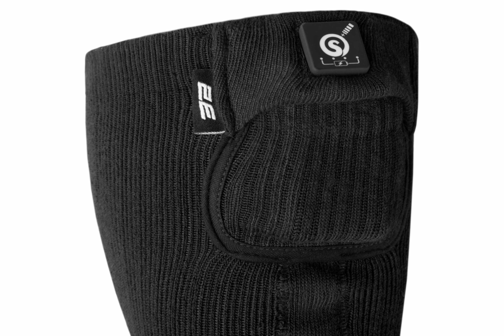 2E Tactical Heated socks Race Plus Black high, size XL