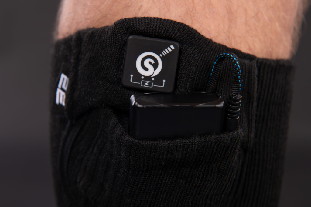 2E Tactical Heated socks Race Plus Black high, size XL