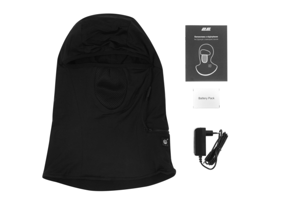 2E Tactical Балаклава с подогревом Shadow Black, размер XL