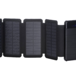 2E Акумулятор портативний літій-іонний Power Bank Solar 8000мА·год, вбудований LED-ліхтар, чорний