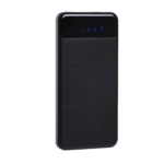 2E Акумулятор портативний літій-іонний Power Bank Solar 8000мА·год, вбудований LED-ліхтар, чорний