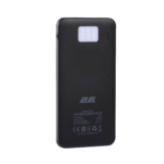 2E Акумулятор портативний літій-іонний Power Bank Solar 8000мА·год, вбудований LED-ліхтар, чорний
