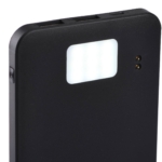 2E Акумулятор портативний літій-іонний Power Bank Solar 8000мА·год, вбудований LED-ліхтар, чорний
