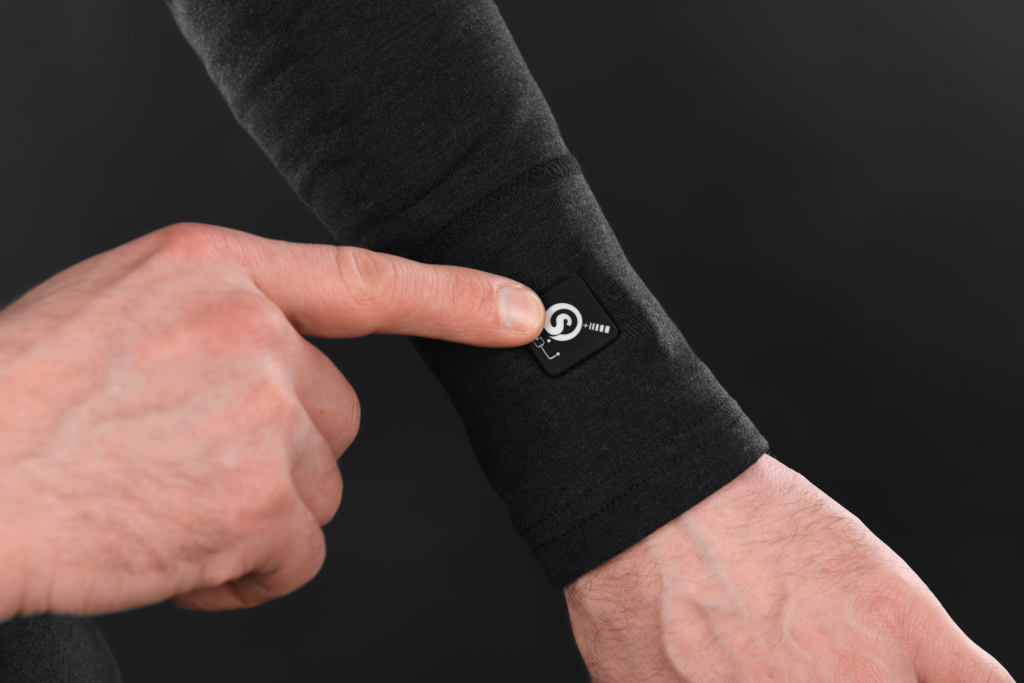 2E Tactical Men’s Heated Thermal Underwear eFiber for Men Black, Size S