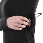 2E Tactical Women’s Heated Thermal Underwear eFiber for Women Black, size XL