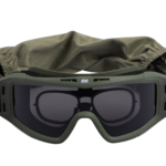 2E Tactical Маска тактическая, защитная Hawk Army Green Anti-fog, сумка, 3 линзы