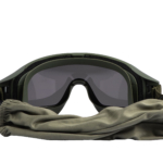 2E Tactical Маска тактическая, защитная Hawk Army Green Anti-fog, сумка, 3 линзы