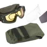 2E Tactical Маска тактическая, защитная Hawk Army Green Anti-fog, сумка, 3 линзы