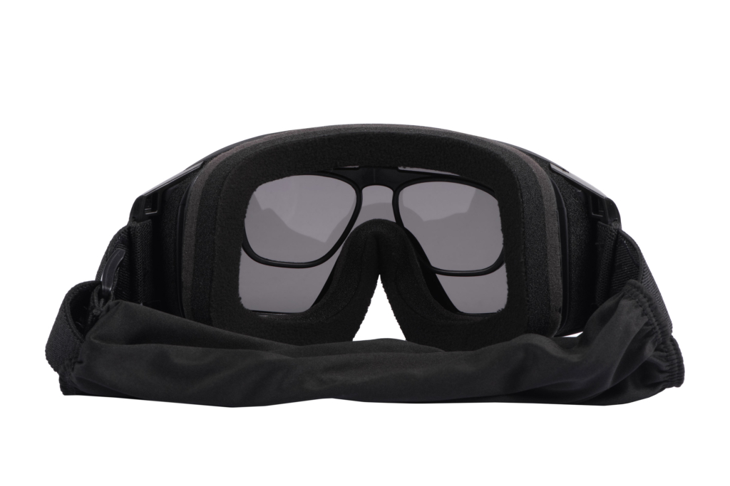 2E Tactical Маска тактическая, защитная Hawk WS Black Anti-fog, 3-х слойный уплотнитель, сумка, 3 линзы