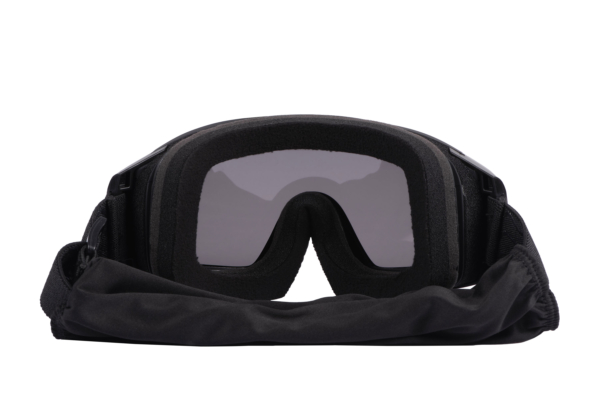 2E Tactical Маска тактическая, защитная Hawk WS Black Anti-fog, 3-х слойный уплотнитель, сумка, 3 линзы