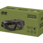 2E Tactical Маска тактическая, защитная Hawk WS Black Anti-fog, 3-х слойный уплотнитель, сумка, 3 линзы