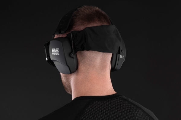 2E Tactical Тактические защитные наушники Defence Black NRR: 25 dB, пассивные
