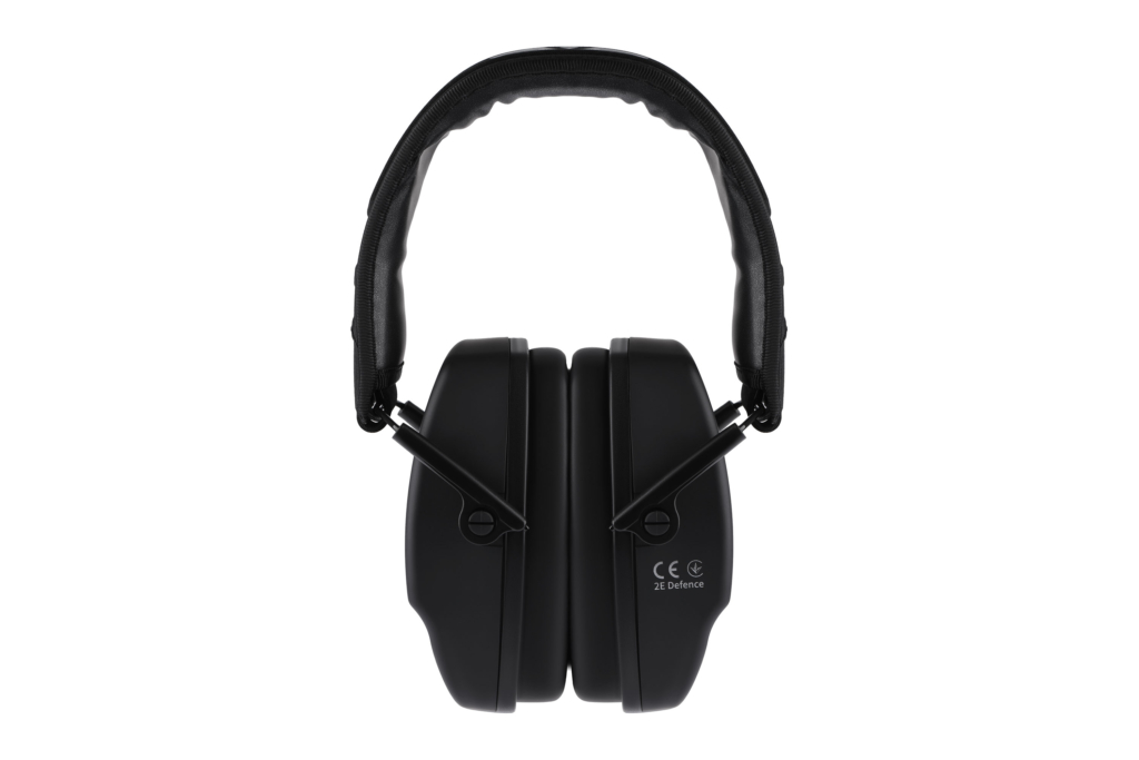 2E Tactical Tactical protective earmuffs Defense Black NRR: 25 dB, passive