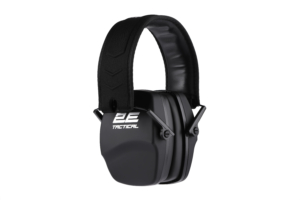 2E Tactical Tactical protective earmuffs Defense Black NRR: 25 dB, passive