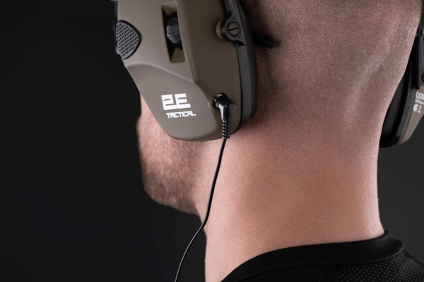 2E Tactical Тактические защитные наушники Pulse Pro Army Green NRR 22 dB, активные