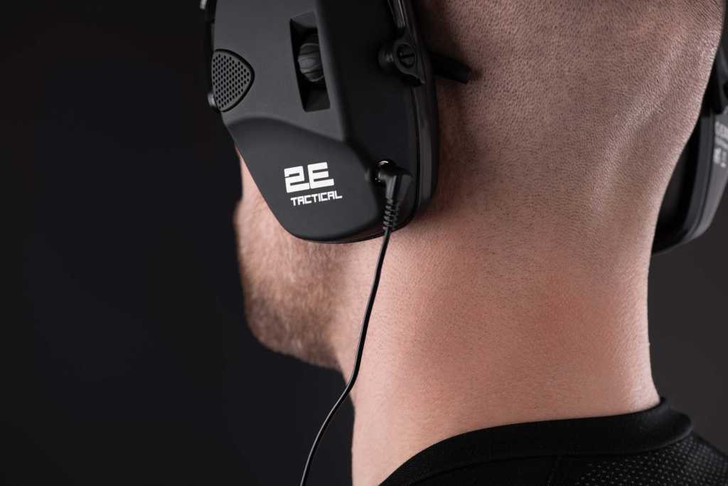 2E Tactical Тактические защитные наушники Pulse Pro Black NRR 22 dB, активные