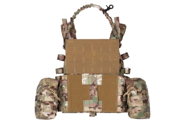 2E Tactical Плитоноска, Тип 1, з кишенями для бічного захисту і підсумками, Молле, камуфляж