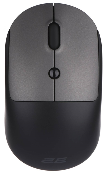 Мышь 2E MF218 Silent, WL/BT, чёрно-серый