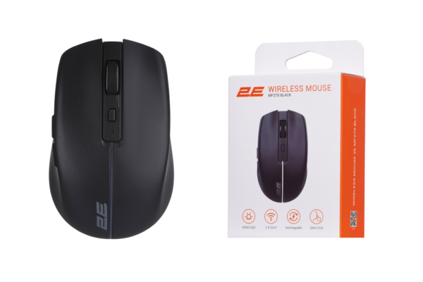 Mouse 2E MF270 Rechargeable, White LED, WL, black