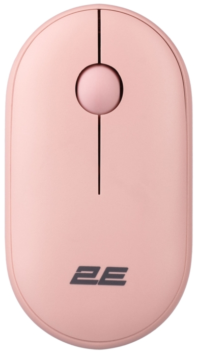 Мышь 2E MF300 Silent, WL/BT, розовый