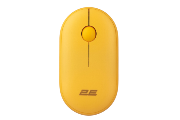 Мышь 2E MF300 Silent, WL/BT, жёлтый