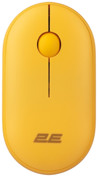 Мышь 2E MF300 Silent, WL/BT, жёлтый