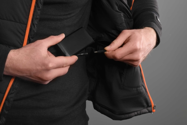 2E Tactical Жилет с подогревом Heat Power Plus Black с капюшоном размер M