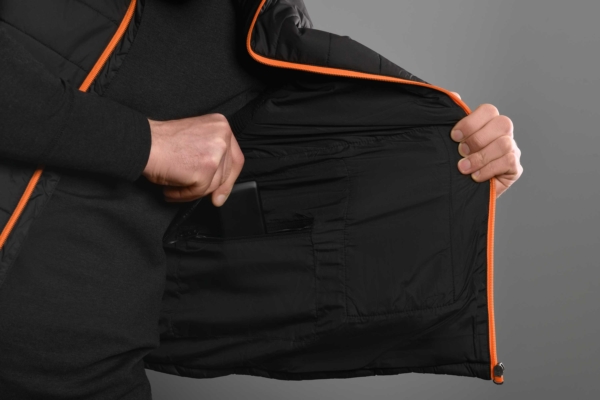 2E Tactical Жилет з підігрівом Heat Power Plus Black з капюшоном, розмір L